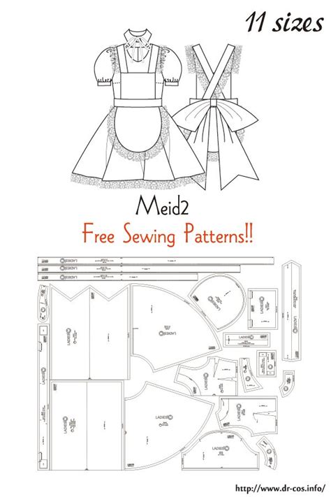 maid dress sewing pattern|maid gown patterns.